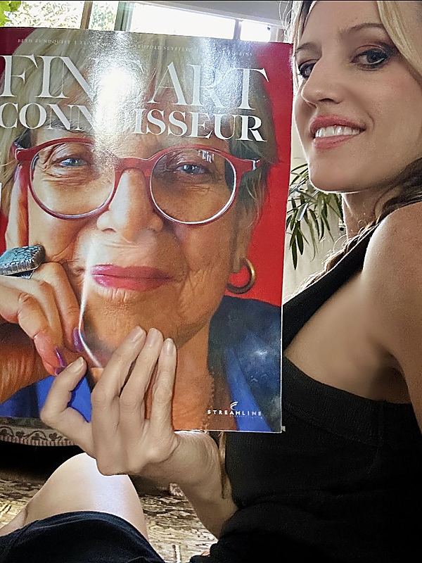 Fine Art Connoisseur, Me (Laura Krusemark) and the Fine Art Connoisseur magazine, featuring Desert Fireworks, Magazine pubblication